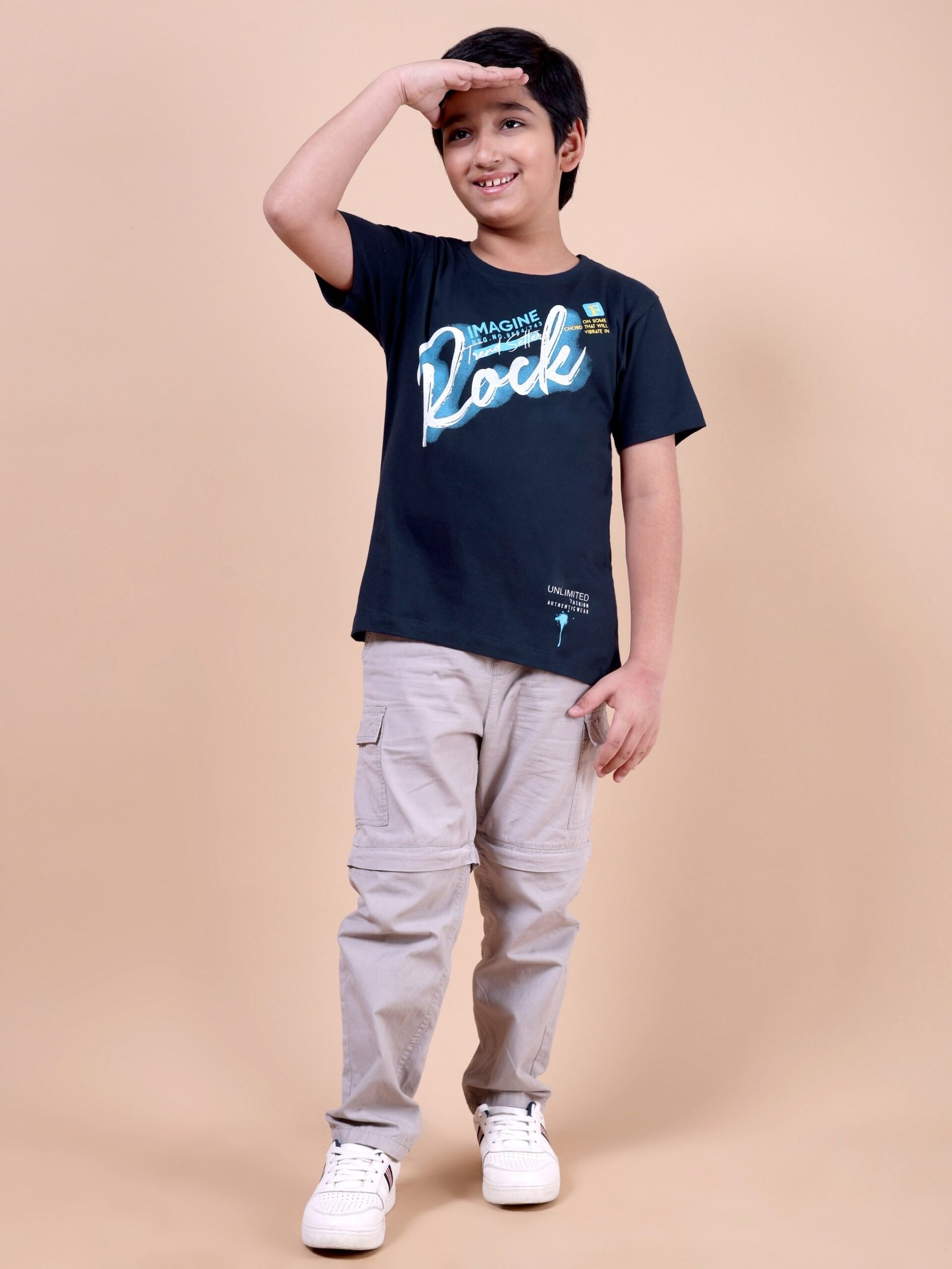Navy Rock Boys’ Printed T-Shirt - Image 8