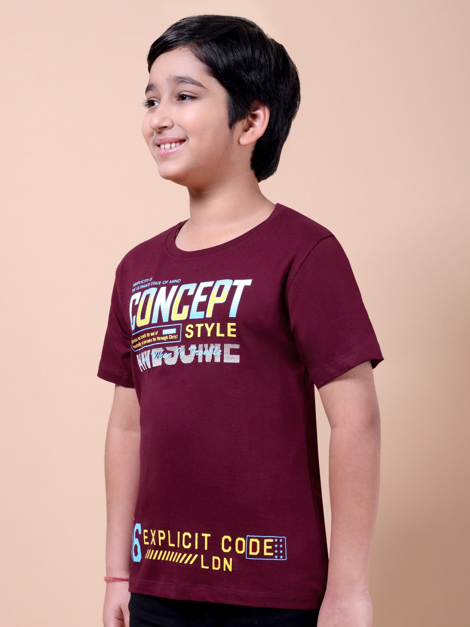 Maroon Concept Boys’ Printed T-Shirt - Image 7