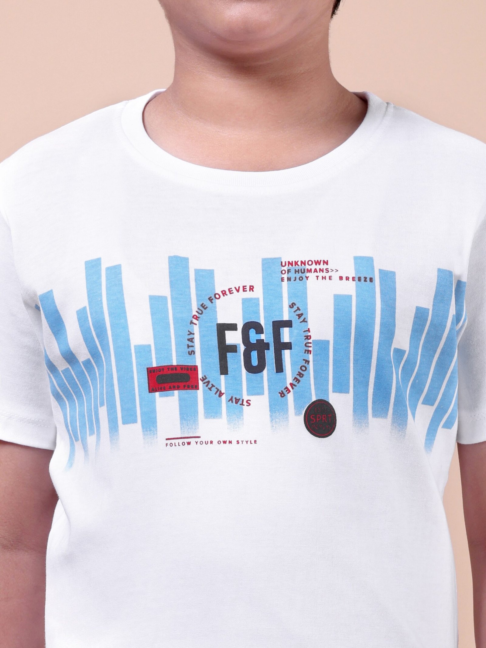 White F&F Boys’ Printed T-Shirt - Image 4