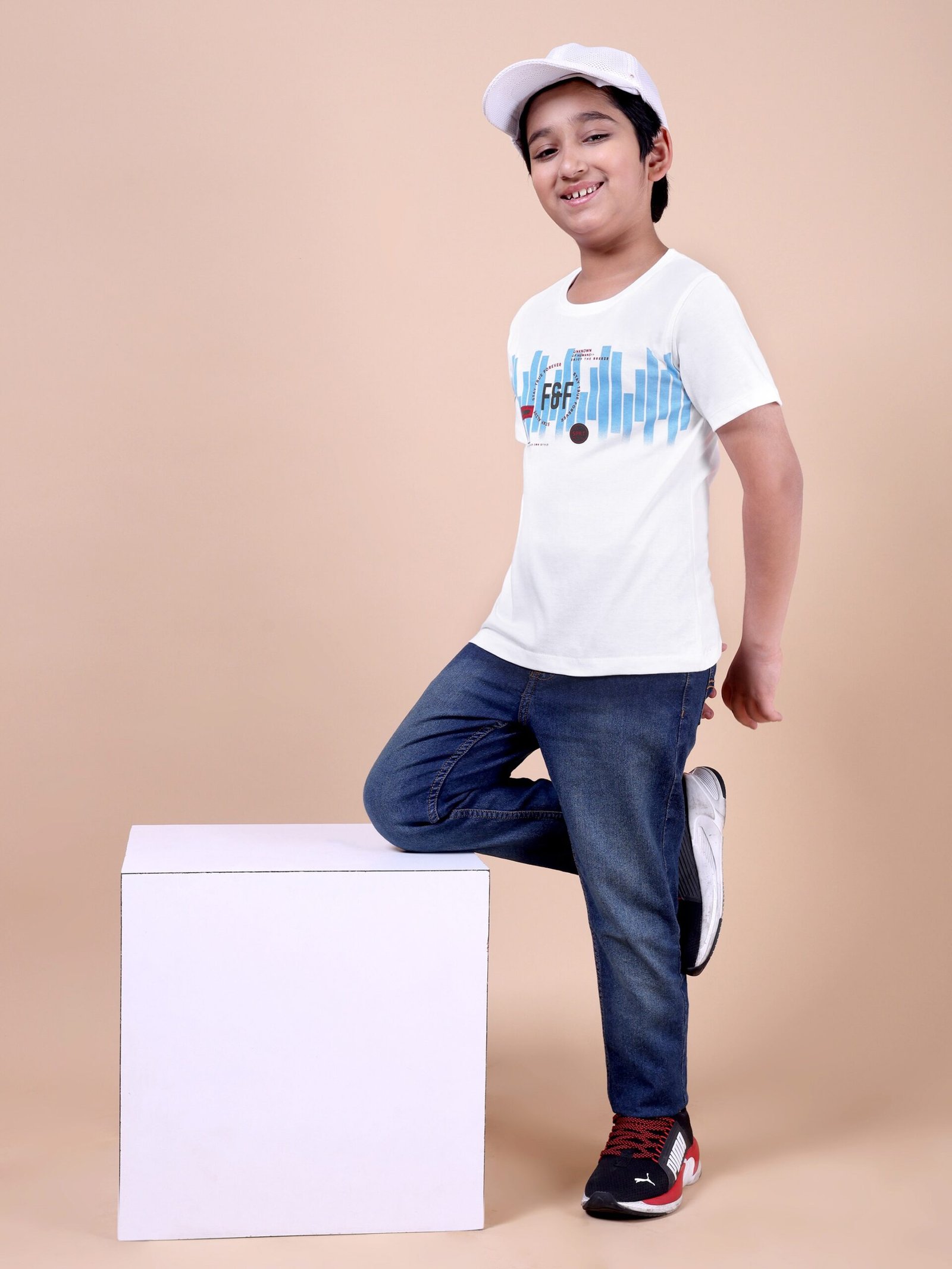 White F&F Boys’ Printed T-Shirt - Image 3