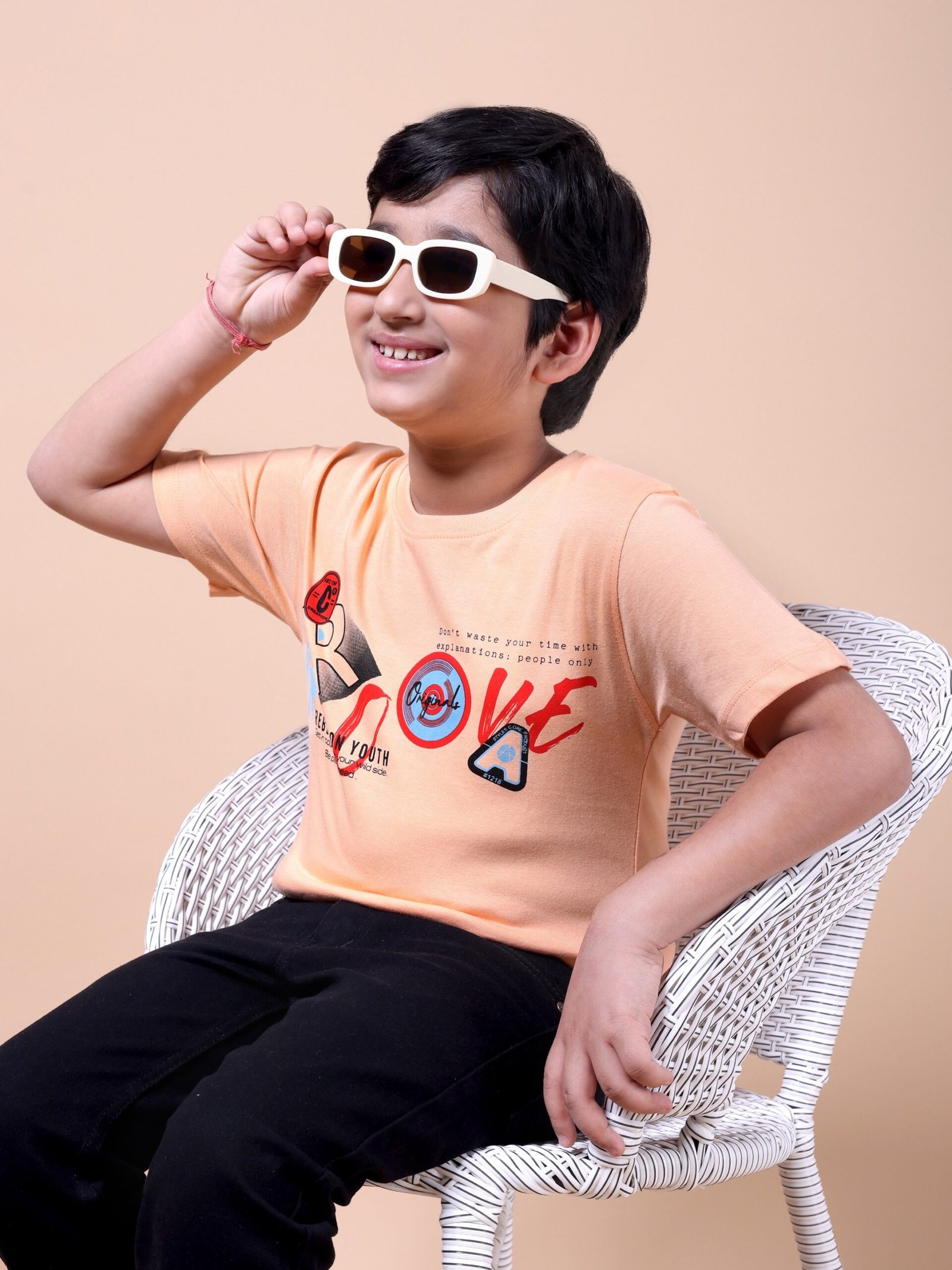 Peach Groove Boys’ Printed T-Shirt