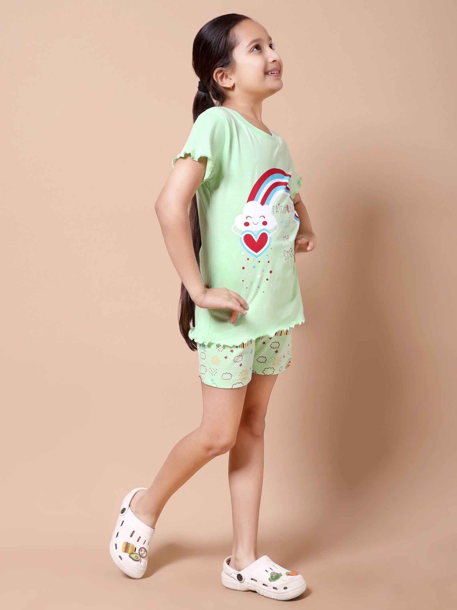 Paradise Green Rainbow Print Co-ord Set - Image 7