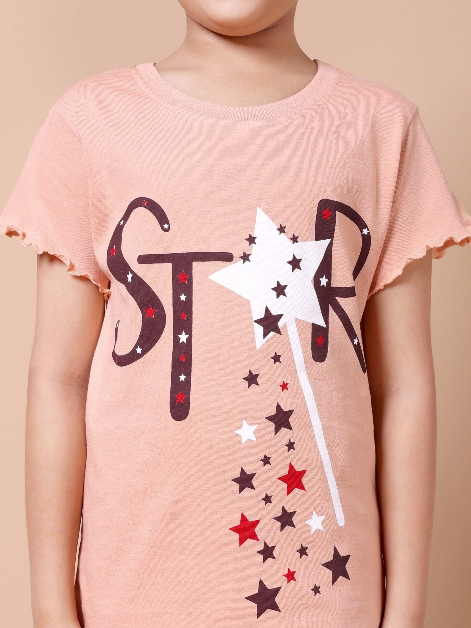 Peach Pie Star Print Co-ord Set - Image 4
