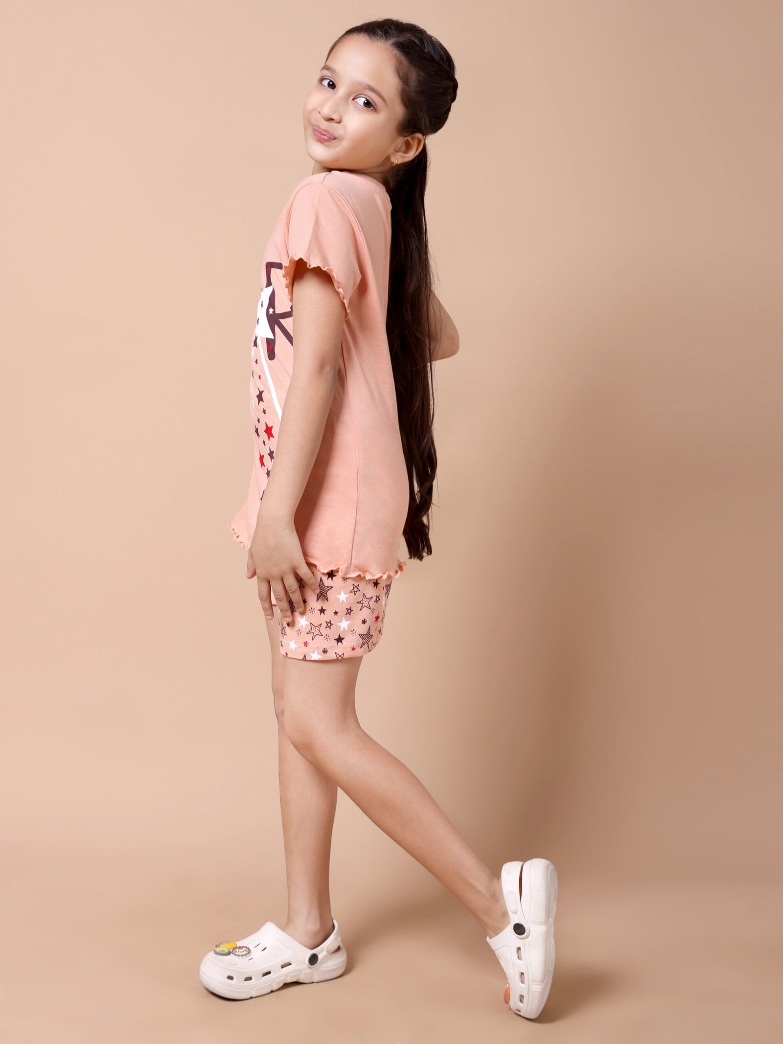 Peach Pie Star Print Co-ord Set - Image 3