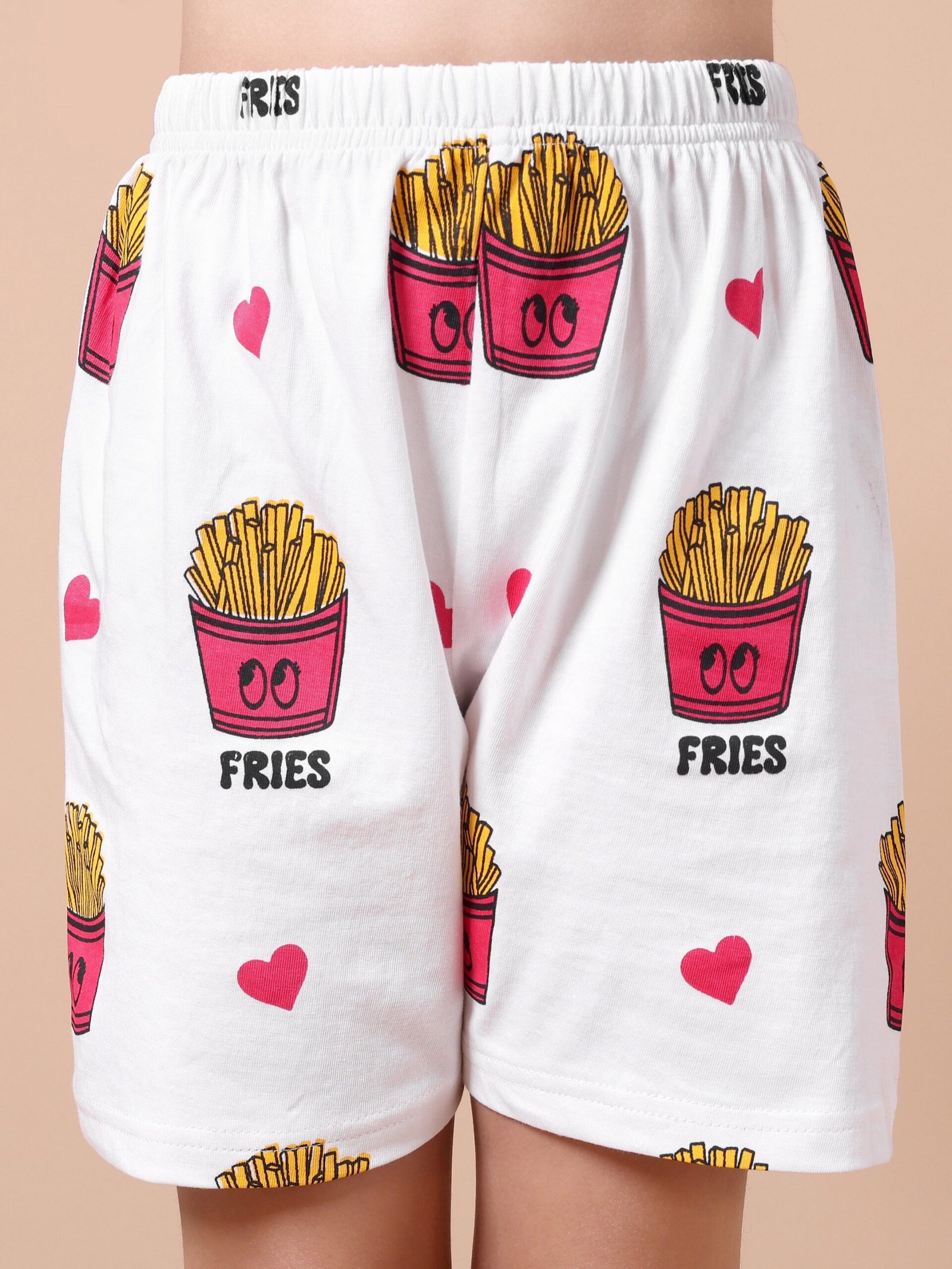 Pearl White Fries Print Co-ord Set - Image 5